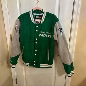 Mitchell & Ness Throwback Green Eagles Jacket NWT